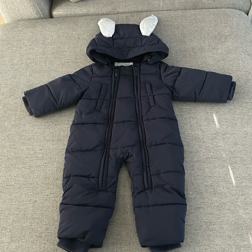 Livly Navy Blue Bunny Snowsuit